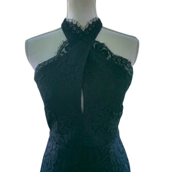 NWT Keepsake The Label Black High Roads Lace Halter Dress - Size Small - Picture 7 of 10